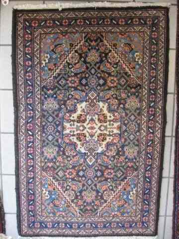 Appraisal: Tabriz Persian Handmade Mat overall stylized floral ' '' x