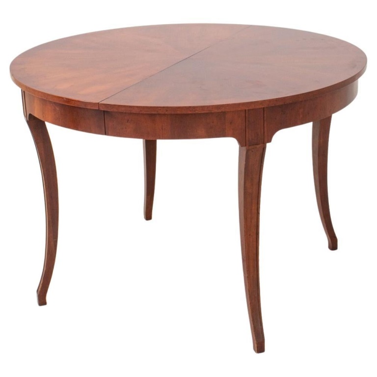 Appraisal: NEOCLASSICAL FRUITWOOD EXTENDING DINING TABLE Neoclassical Style fruitwood oval extending