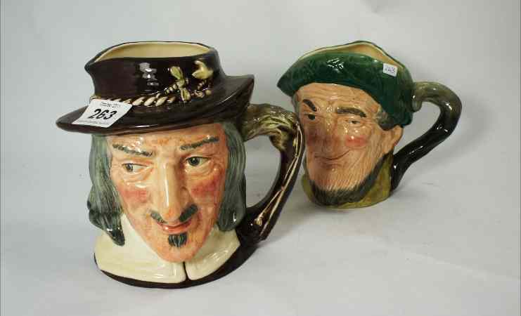 Appraisal: Royal Doulton Large Character Jugs Isaac Walton D and Auld