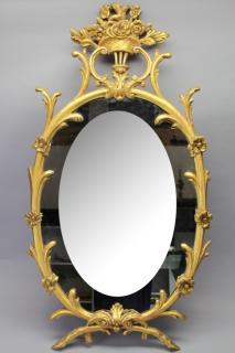 Appraisal: Antique Gilt Carved Wooden Italian Mirror Antique Gilt Carved Wooden