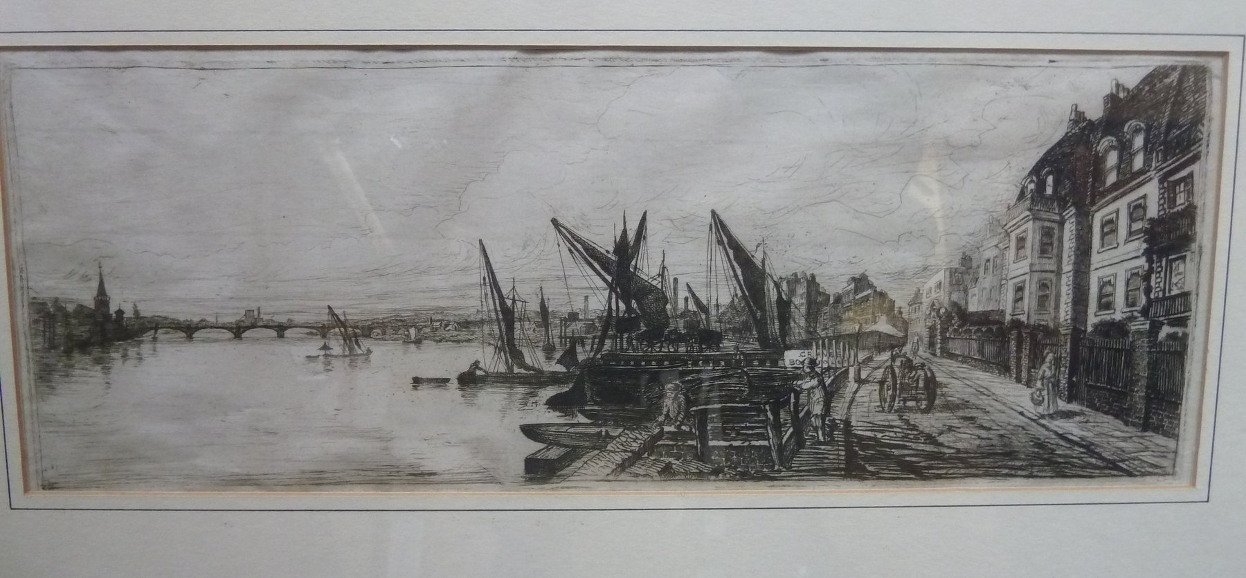 Appraisal: Late th Century English School The Thames lithograph cm x