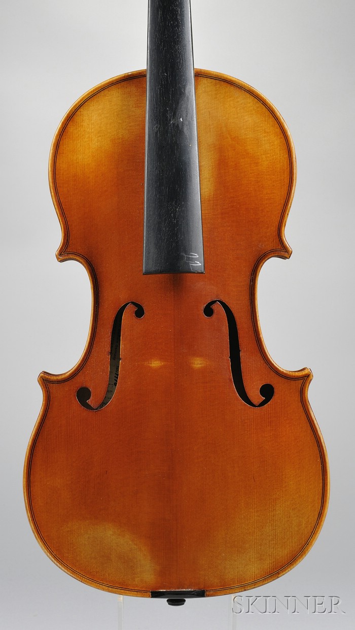 Appraisal: Modern Violin Wenzel Fuchs Erlangen bearing the maker's label length