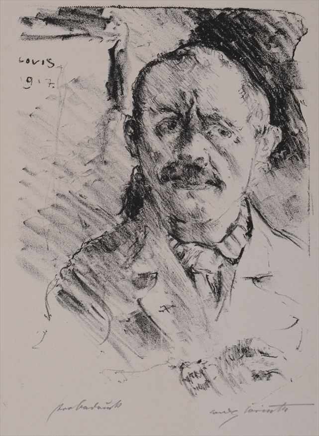 Appraisal: LOVIS CORINTH - THREE SELF PORTRAITS Prints x in dated