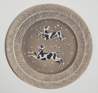 Appraisal: Waylande Gregory porcelain plate Waylande Gregory American - - Untitled-