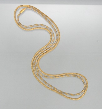 Appraisal: A Lot of Two Italian k Gold Chains Containing an