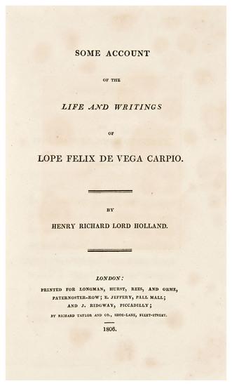 Appraisal: HOLLAND Henry Richard Lord - Some Account of the Life