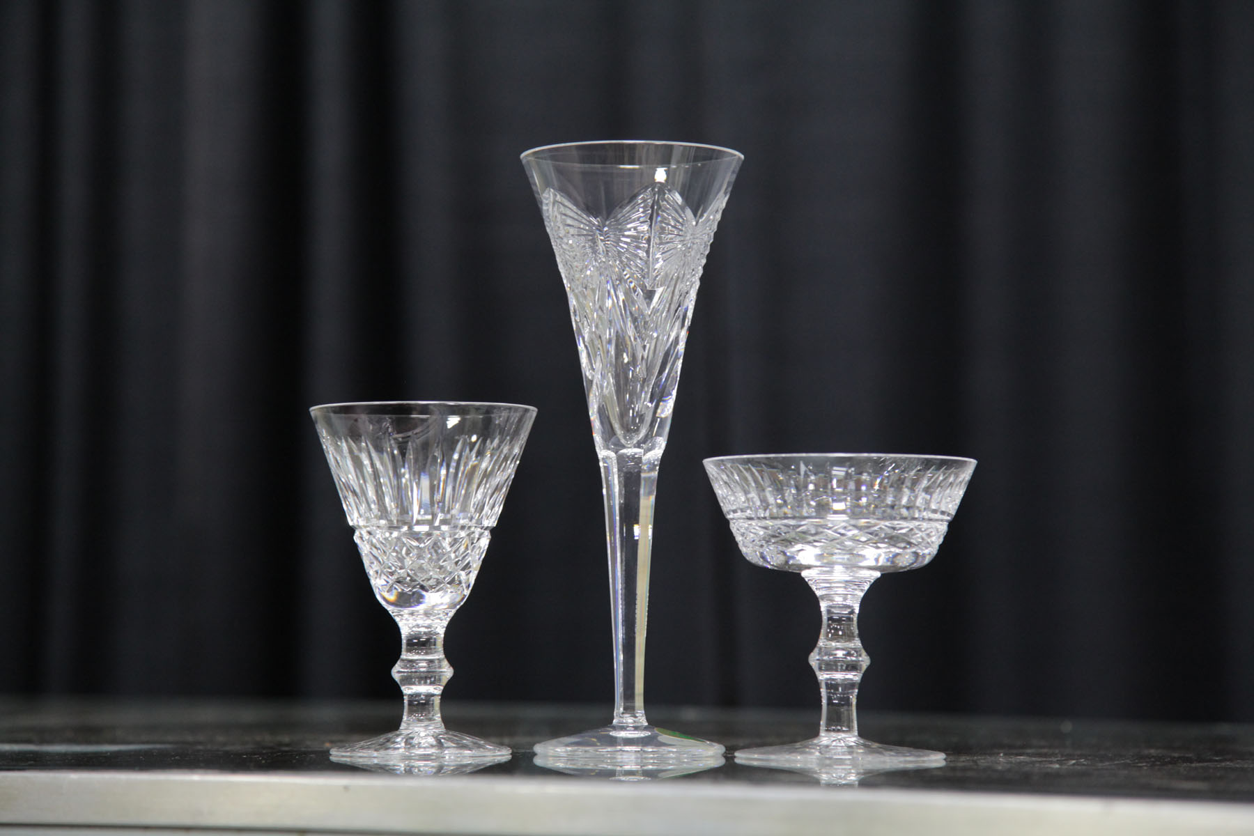 Appraisal: THIRTY EIGHT PIECES OF WATERFORD CRYSTAL Ireland th century patterns