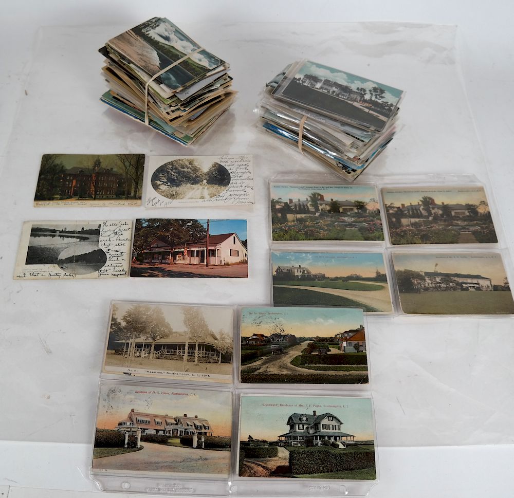 Appraisal: Postcards Early Eastern Long Island Travel Large lot of over