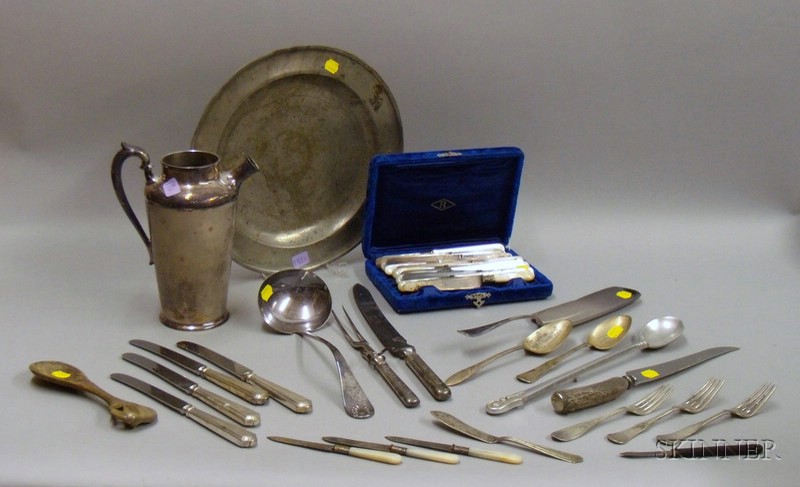 Appraisal: Group of Sterling and Silver Plated Flatware including a set