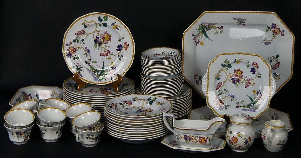 Appraisal: WEDGWOOD PIECE CHINA SET DEVON ROSE Fifty-Nine Piece Set of