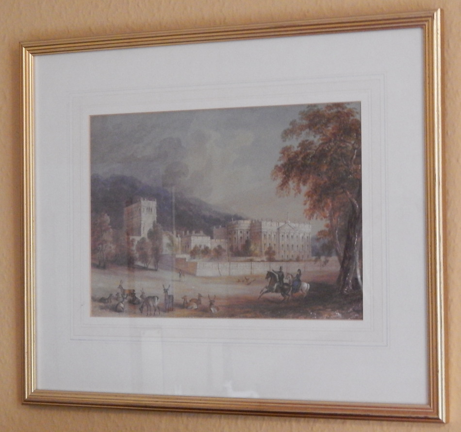 Appraisal: thC British School Stately home and park watercolour cm x