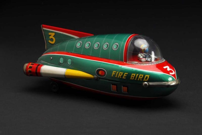 Appraisal: Fire Bird Spaceship Toy Description Japanese Made by Masudaya Working