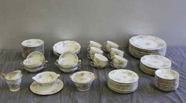 Appraisal: Haviland Limoges Porcelain Service Lot Includes small plates saucers smaller