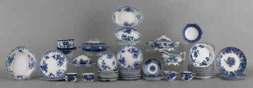 Appraisal: Large collection of flow blue th c to include plates