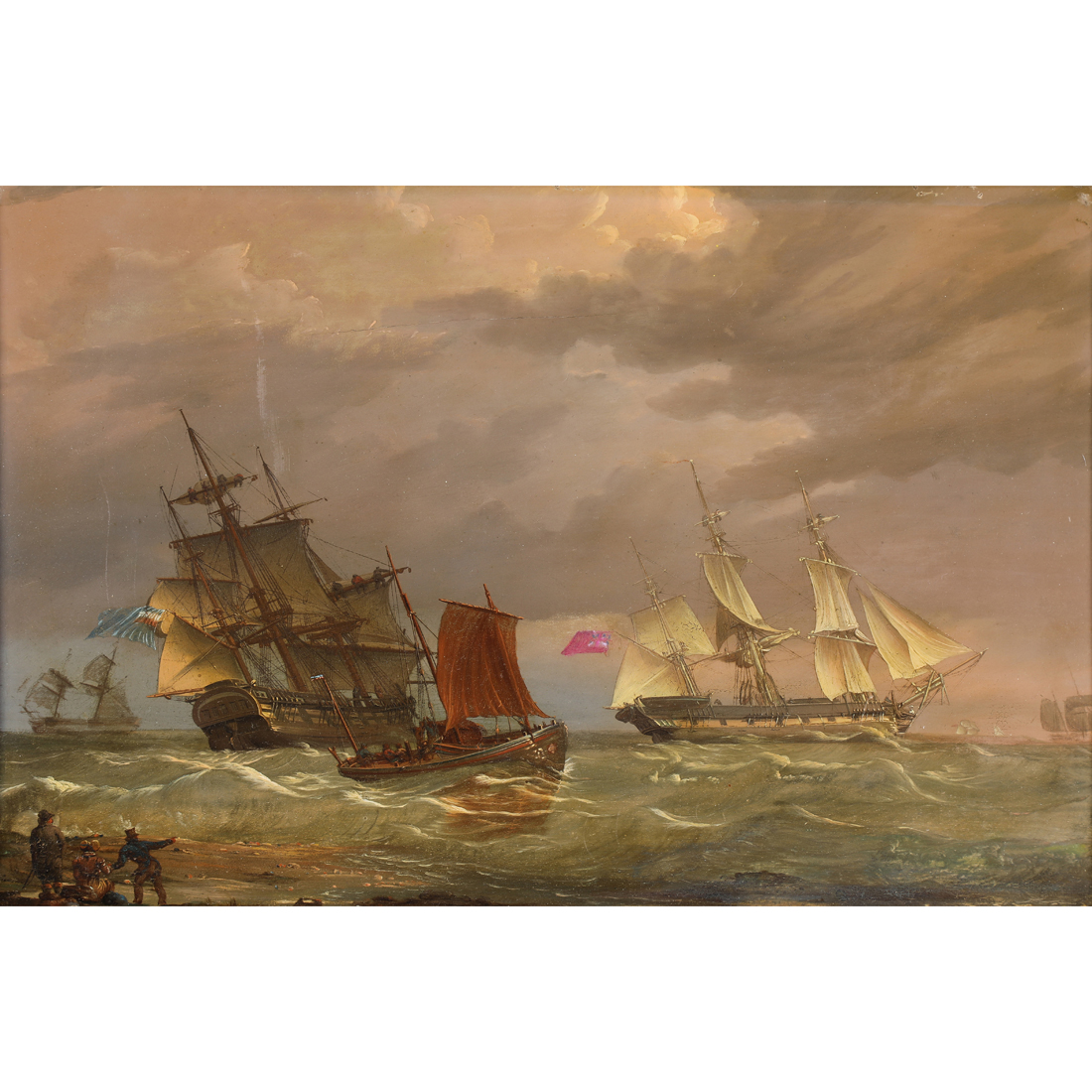 Appraisal: PAINTING BRITISH SCHOOL British School th century Nautical Scene oil