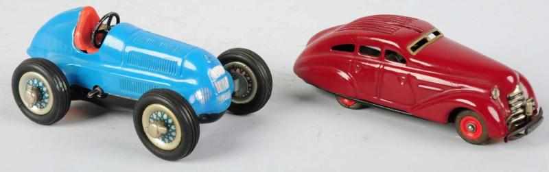 Appraisal: Lot of Tin Litho Schuco Vehicle Toys German Both marked