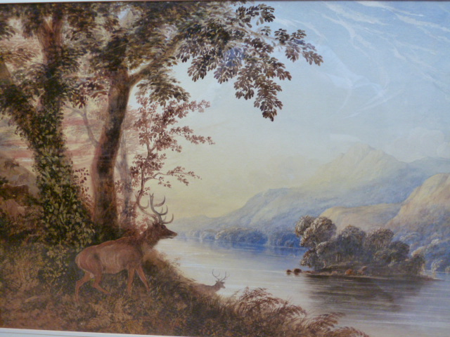 Appraisal: ATTRIBUTED TO GEORGE BARRETT JNR - A Stag and a