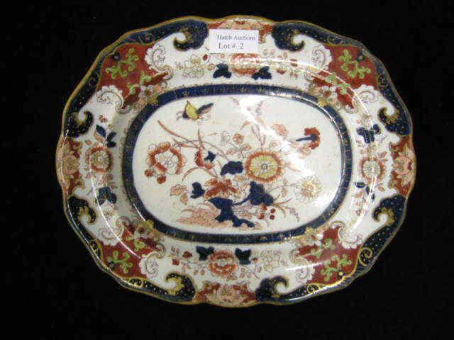 Appraisal: Masons Ironstone Platter Imari style decor x