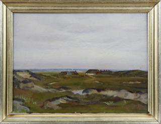 Appraisal: Sand Holm - Danish Seaside Village th c oil on