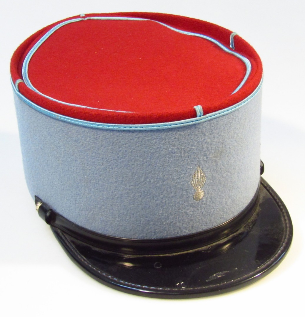 Appraisal: A thC French De Gaulle style Kepi hat in blue