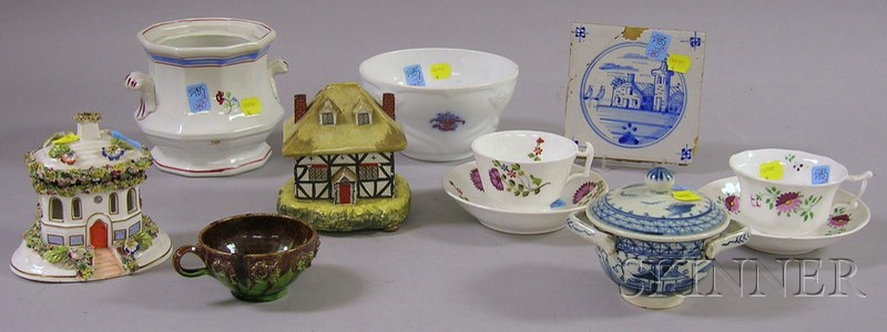 Appraisal: Eleven Pieces of Assorted English and Continental Ceramics a Delft