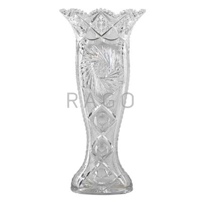 Appraisal: AMERICAN BRILLIANT PERIOD CUT GLASS VASE Early th c Condition