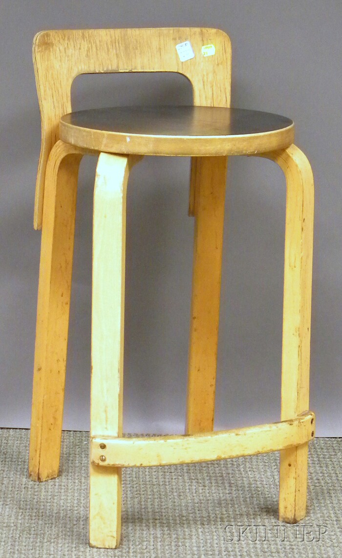 Appraisal: Alvar Aalto Laminated Bentwood Stool