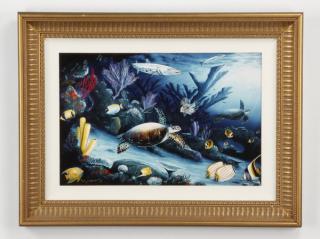 Appraisal: Robert Wyland signed numbered sea life lithograph Late th century