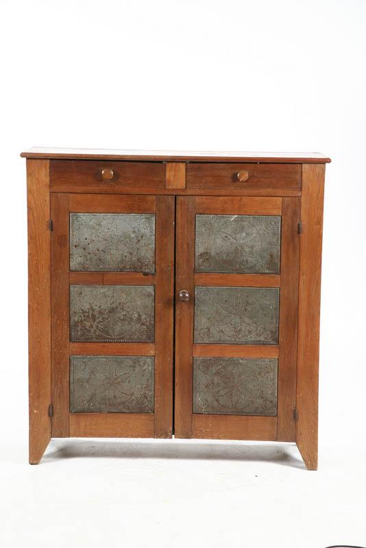 Appraisal: PIE SAFE Walnut with two drawers over two doors each