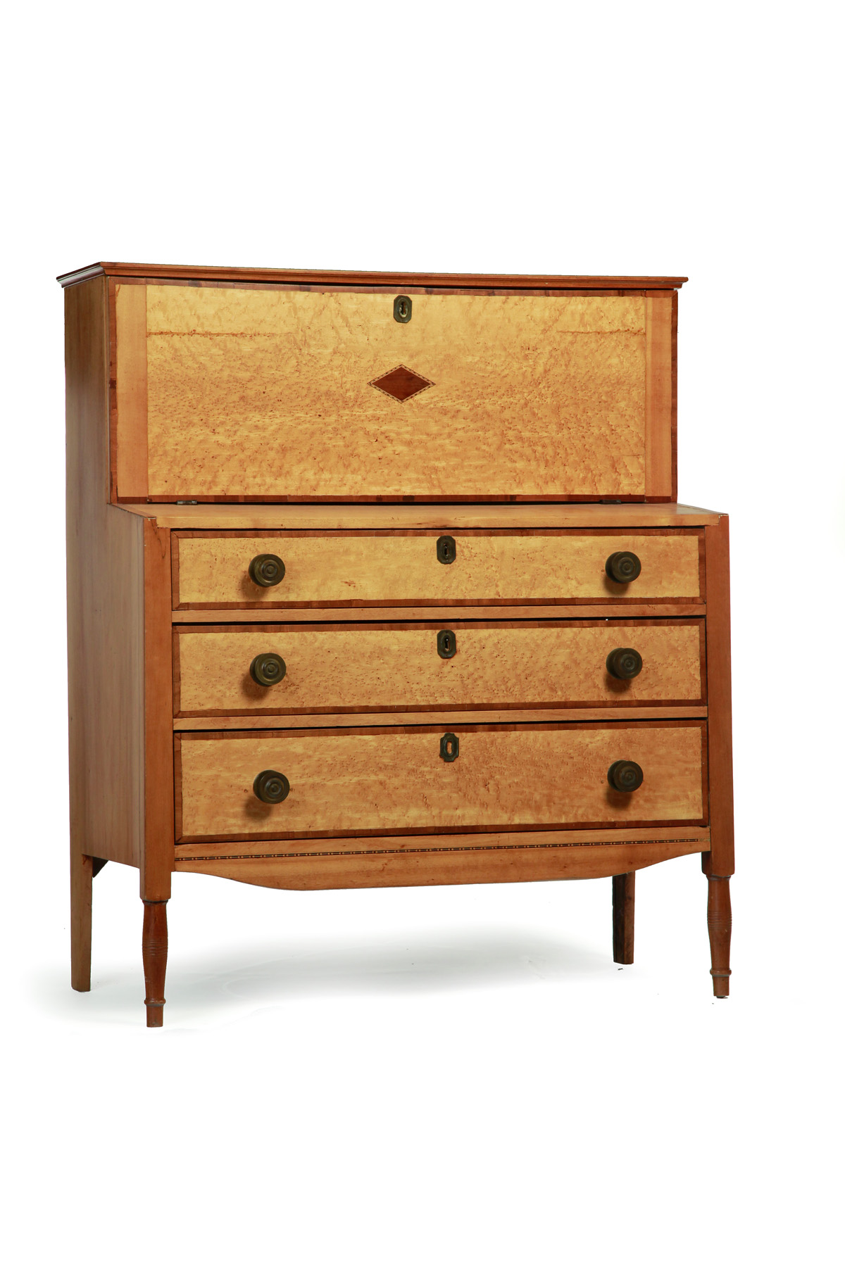 Appraisal: NORTH AMERICAN SHERATON LADY'S WRITING DESK - maple and mixed