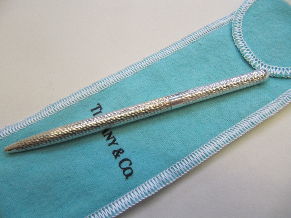 Appraisal: Sterling silver ballpoint pen by Tiffany Co