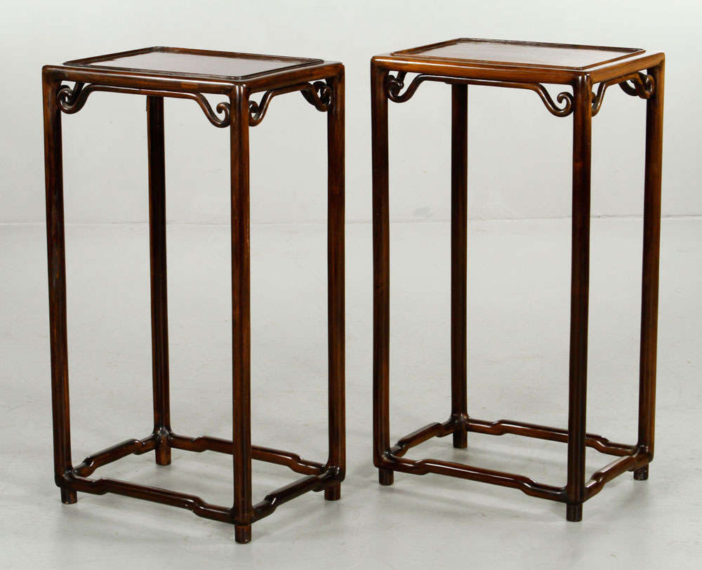 Appraisal: - th C Pair of Chinese Tables Pair of tables