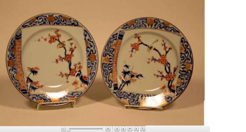 Appraisal: Pair of Chinese Imari palette plateskangxi period