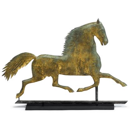 Appraisal: Copper Blackhawk weathervane th century