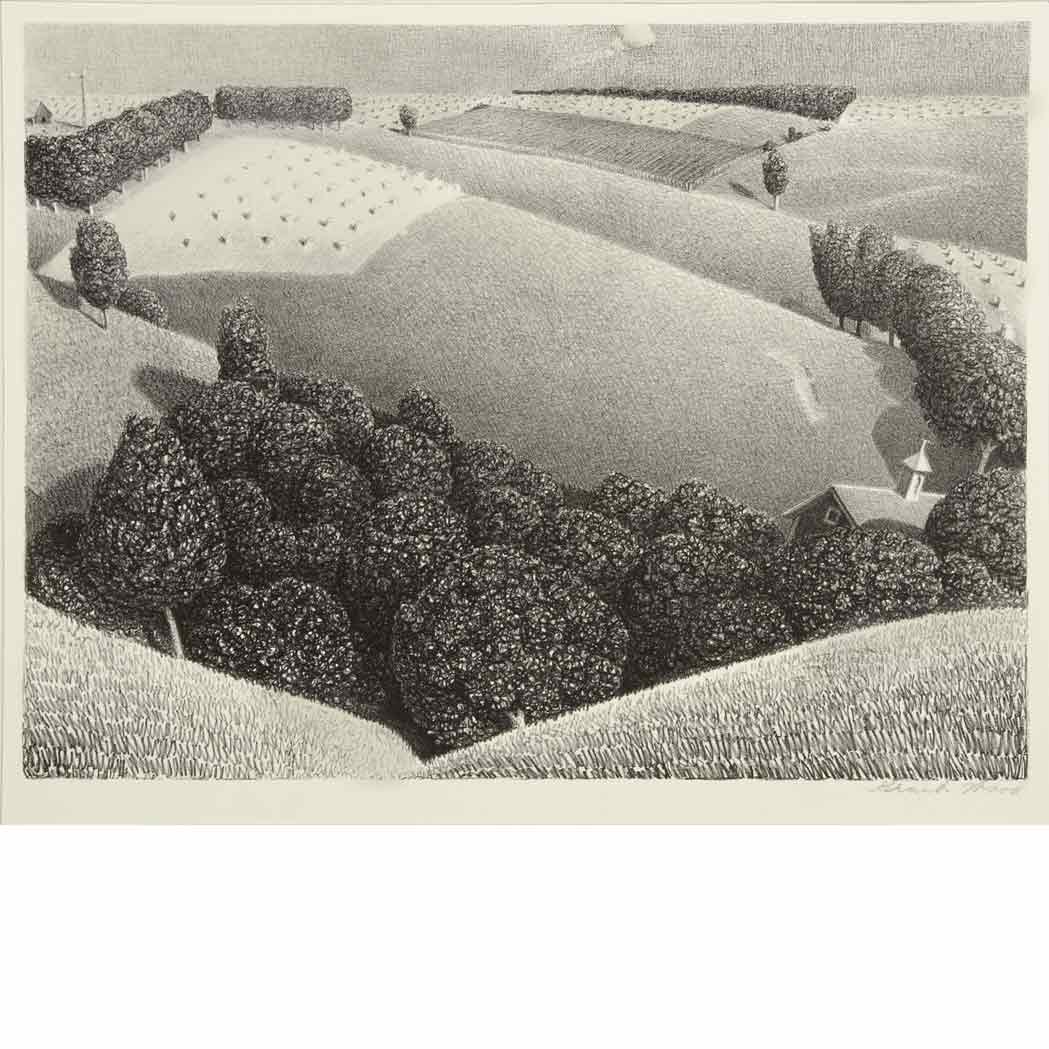 Appraisal: Grant Wood - JULY FIFTEENTH COLE Lithograph signed in pencil