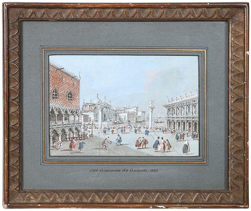 Appraisal: Manner of Giacomo Guardi Italian - Piazetta di San Marco