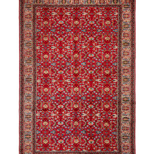 Appraisal: A Hereke Wool Rug Second Half th Century feet inches