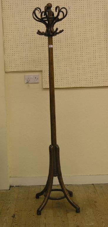 Appraisal: A bentwood hat and coat stand -