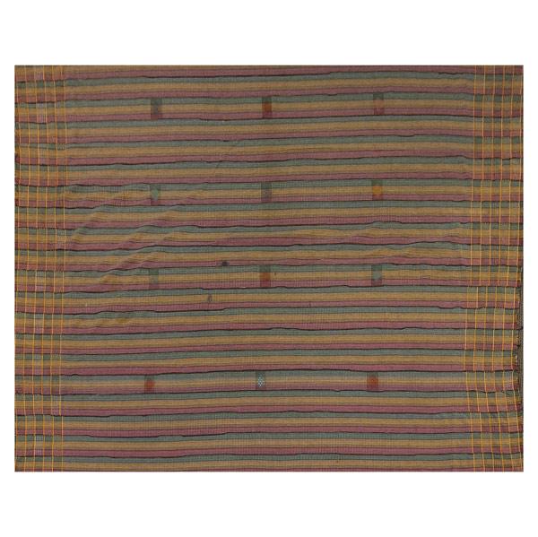 Appraisal: EWE KENTE CLOTH Ghana Africa Large multi-colored hand loomed textile