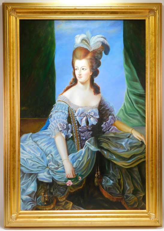 Appraisal: ANTIQUE STYLE PORTRAIT PAINTING OF A LADY United States th