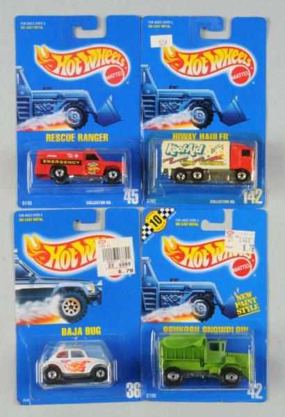 Appraisal: Lot of Mattel Hot Wheels Blue Card Vehicles Description Includes