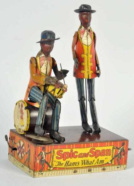 Appraisal: Tin Litho Marx Spic Span Wind-Up Toy American Working Appears