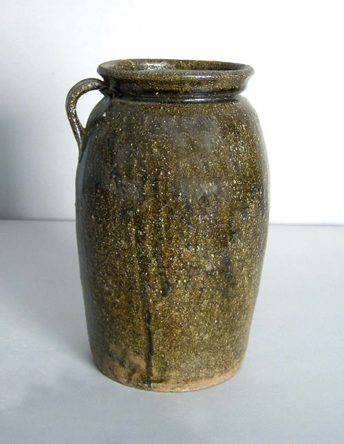 Appraisal: Southern stoneware crock th c h