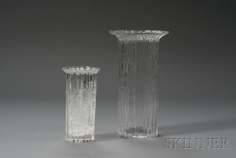 Appraisal: Timo Sarpaneva and a Hadeland Vase Glass Iittala Finland and