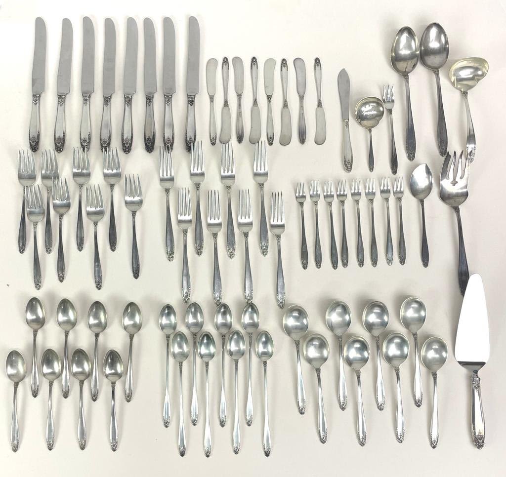 Appraisal: pc Prelude Sterling Silver Flatware SetInternational Dinner Knives Salad Forks