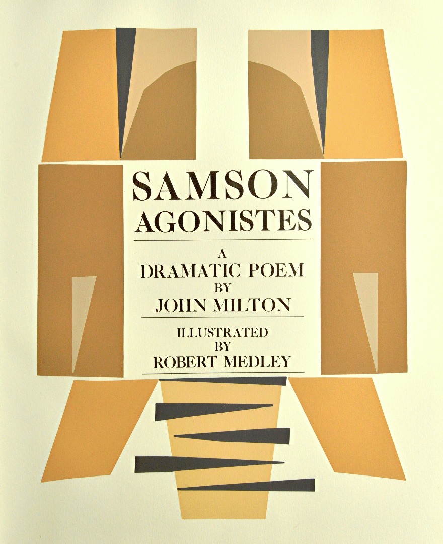 Appraisal: MILTON J Samson Agonistes a dramatic poem Limited Edition coloured