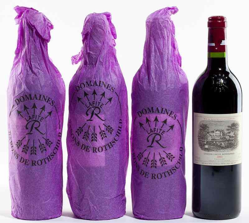 Appraisal: Chateau Lafite RothschildPauillac bottles into neck original tissue'' Deep and