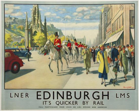 Appraisal: MICHAELEDINBURGH LNER LMS lithograph in colours condition A printed by