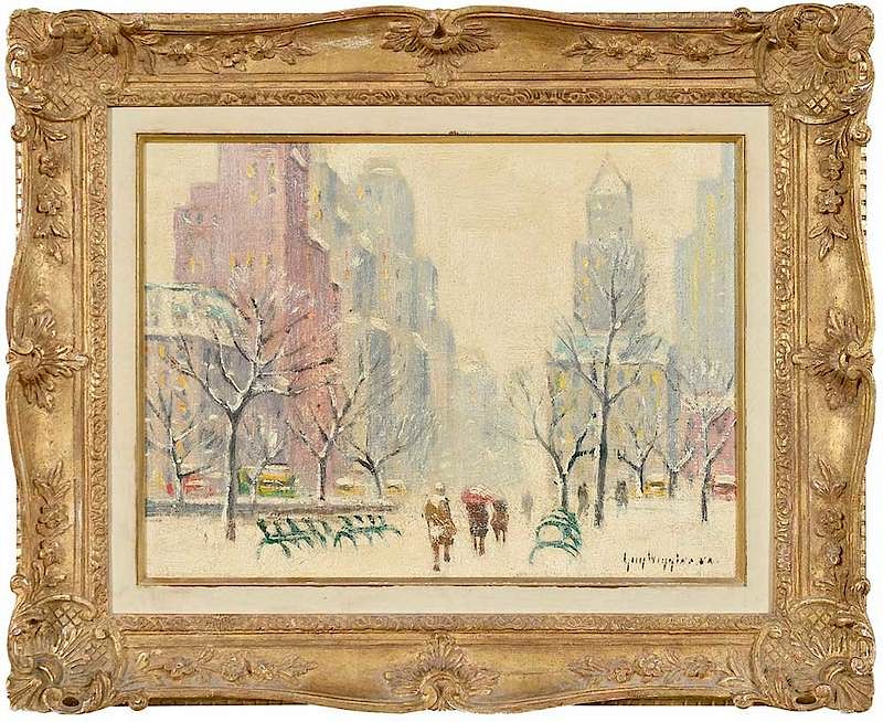 Appraisal: Guy Carleton Wiggins New York Connecticut Florida - Winter in