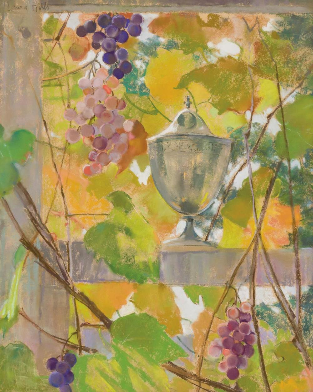 Appraisal: LAURA COOMBS HILLS American - Garden with Vase pastel on